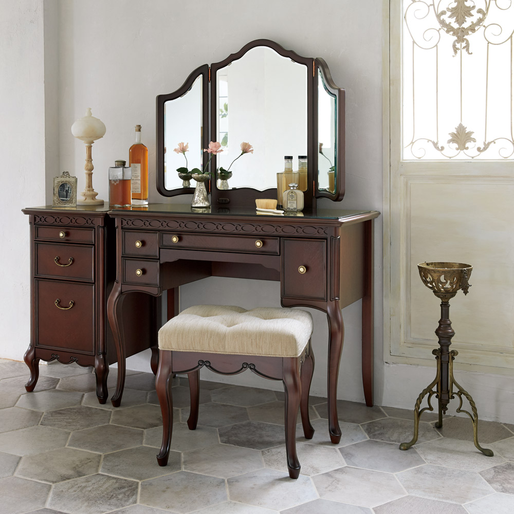 楽天市場】ドレッサー アンティーク おしゃれ マホガニー材 猫脚