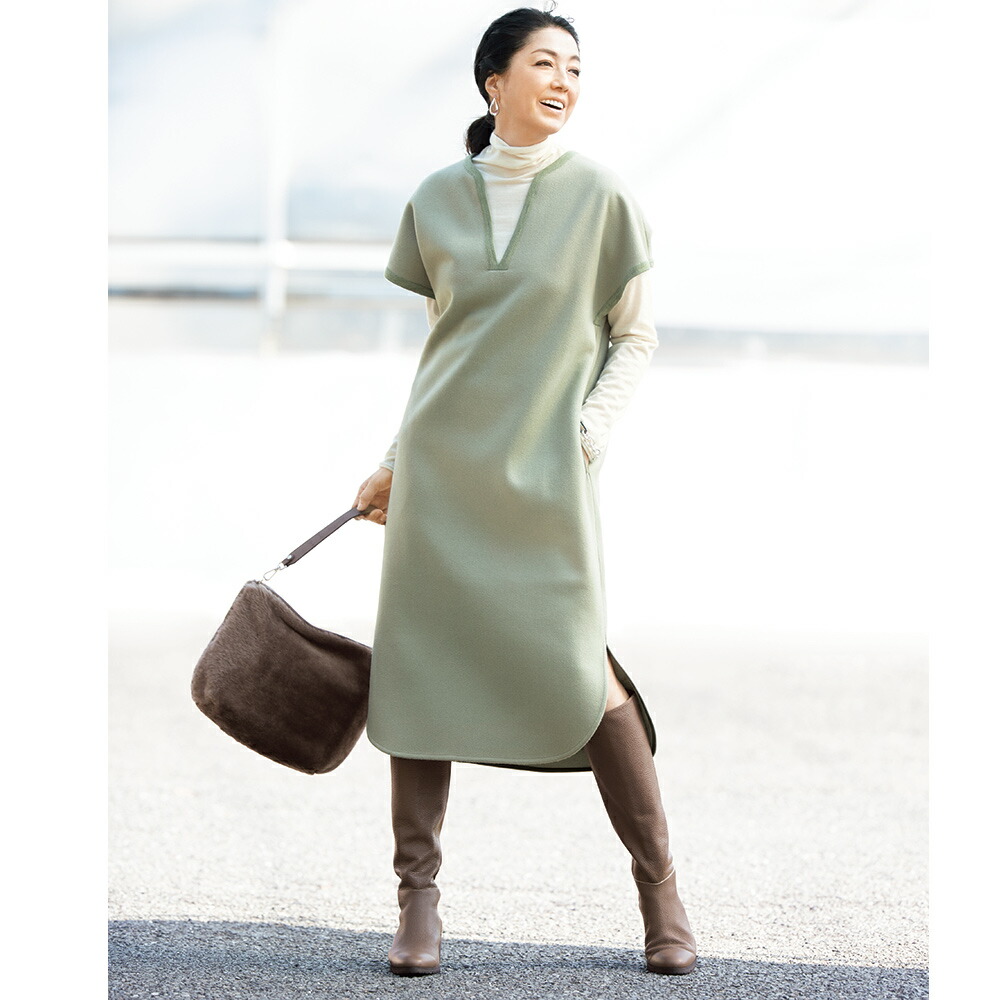 美品 ファッション キーネックワンピース 圧縮ジャージー チュニック ワンピース ワンピース Www Timbo Sc Gov Br