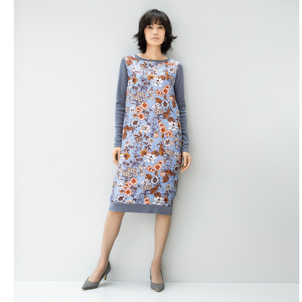 ファッション フロック 上衣 編物ワンピース ラッティご廟 シルク連刷 毛糸 ニットワンピース La Boticaria Com