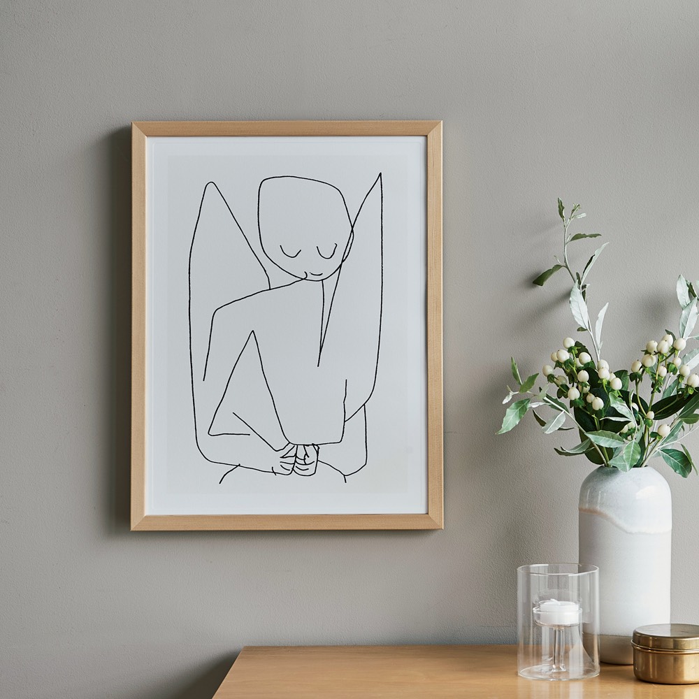 天使複製画 パウル・クレー Forgetful angel（忘れっぽい天使）天使連作 アート