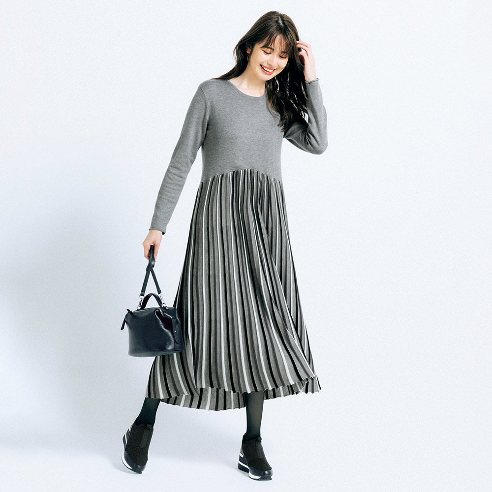 モード ドレス 表着 編地ワンピース 洗える 腰転変 ニットワンピース Blackfishmarine Com