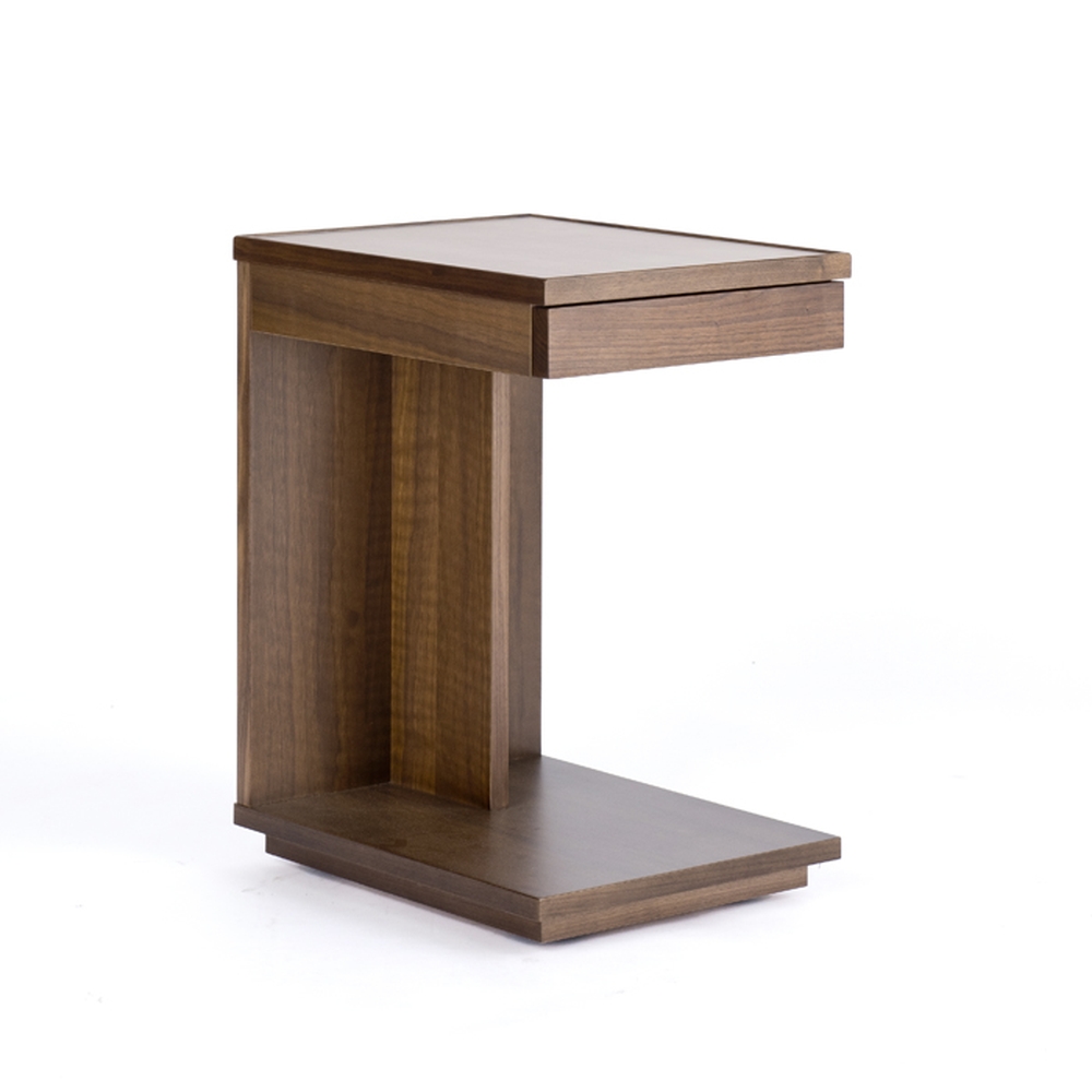 【楽天市場】家具 収納 テーブル 机 サイドテーブル ナイトテーブル ジラーレ テーブルシリーズ サイドテーブル ウォルナット H11613