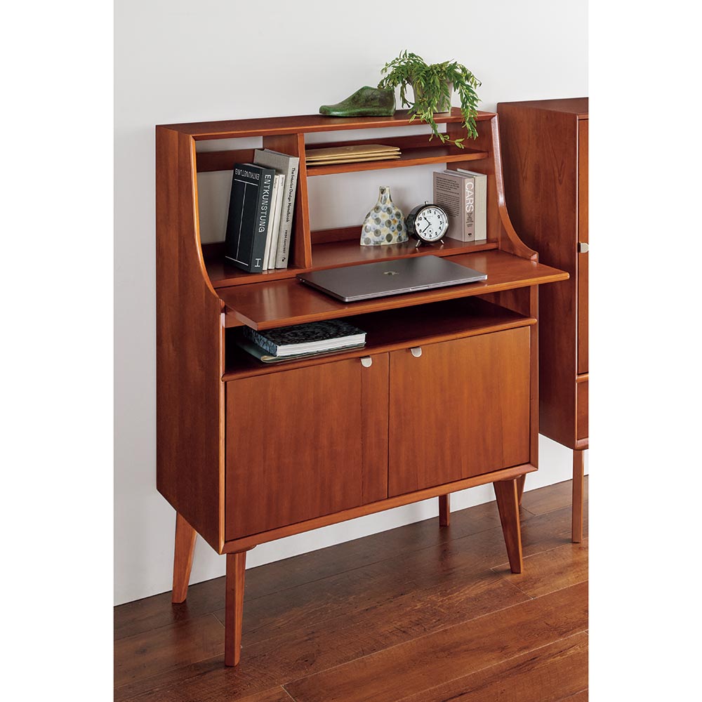 楽天市場】ライティングデスク 幅80cm 書斎机 マホガニー エンジ