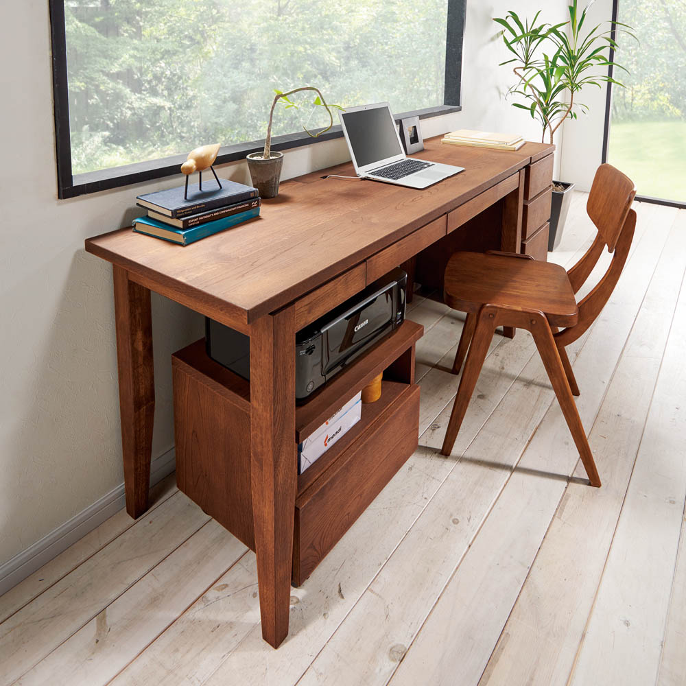 楽天市場】【クーポン配布中 3／1迄】 北欧カントリー風 ウッドデスク