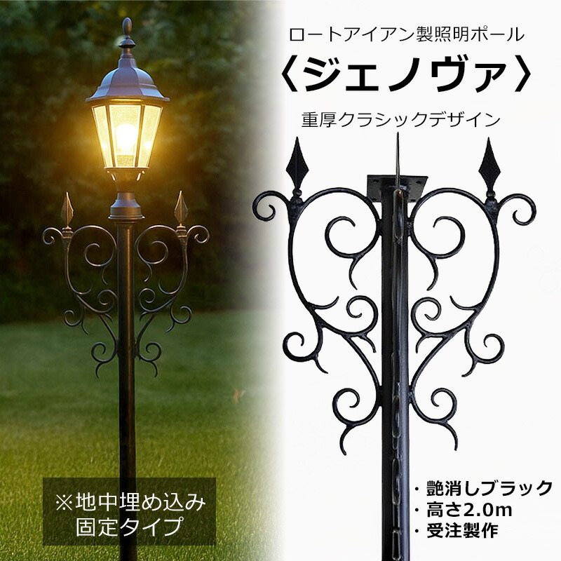 アイアンバイン照明柱