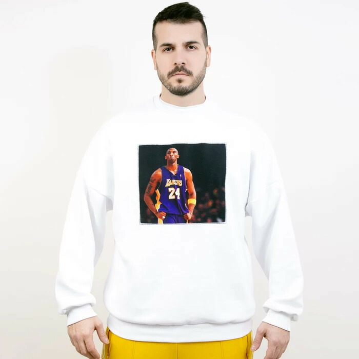 Vintage ヴィンテージ コービーブライアント コットン オーバーサイズ スウェットシャツ ホワイト Vintage Kobe Bryant Cotton Oversized Sweatshirt White｜DIO GRECO 9,004円