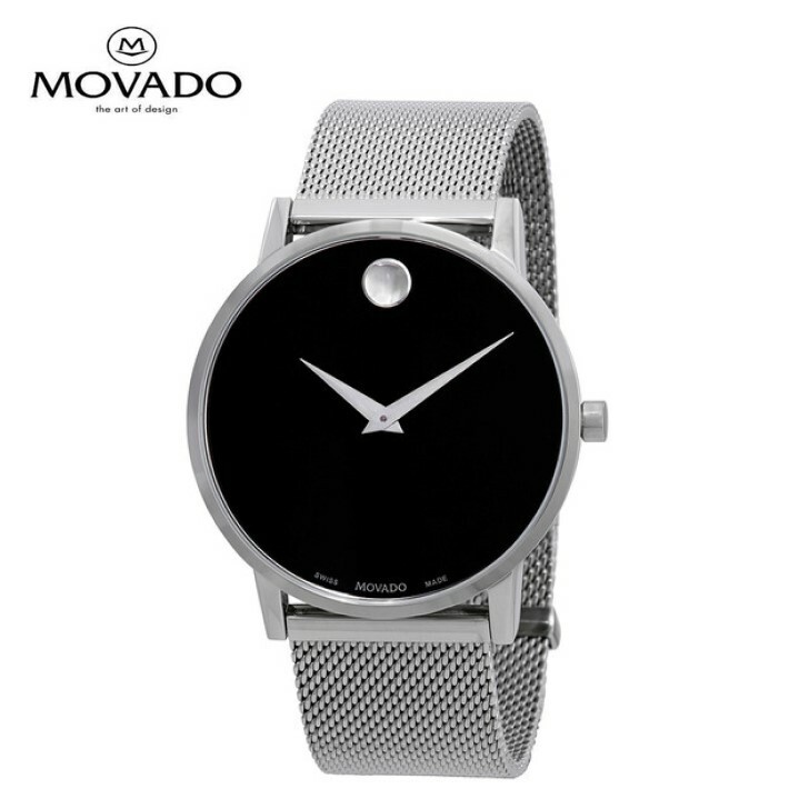 MOVADO モバード ミュージアム クラシック ダイヤル メンズ 腕時計 Museum Classic Black Dial Men's Watch