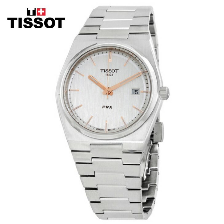 TISSOT ティソ PRXクォーツ シルバー文字盤 メンズ 腕時計 PRX Quartz Silver Dial Men's Watch