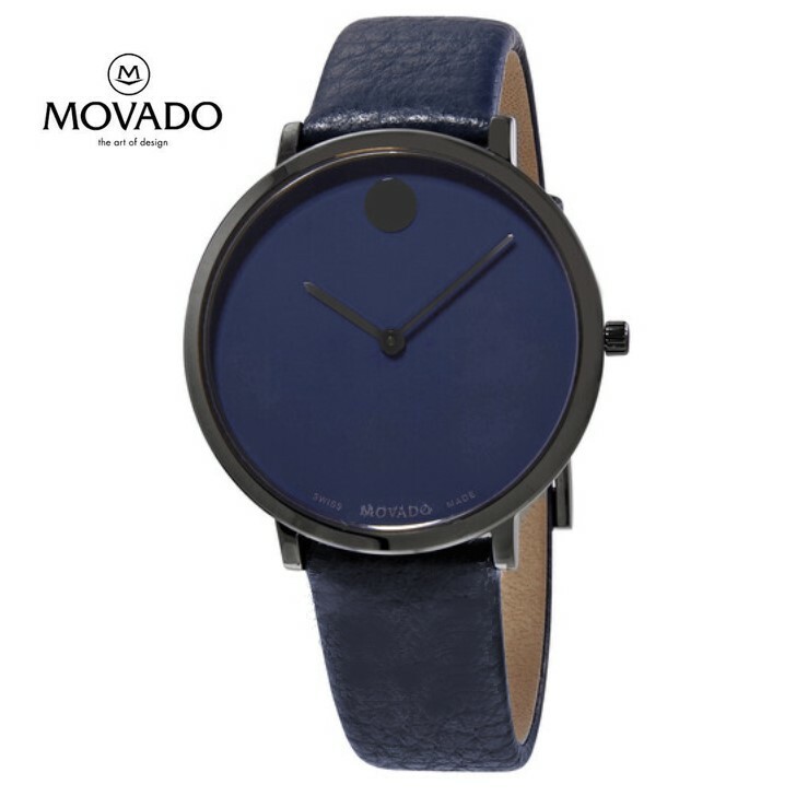 【楽天市場】MOVADO モバード モダン 47 ウルトラスリム クォーツ ブルーミュージアム ダイヤル レディースウォッチModern 47