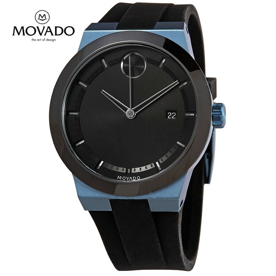 MOVADO モバード ボールドクオーツブラックダイヤルブラックシリコンメンズウォッチBold Quartz Black Dial Black Silicone Men's Watch｜DIO GRECO