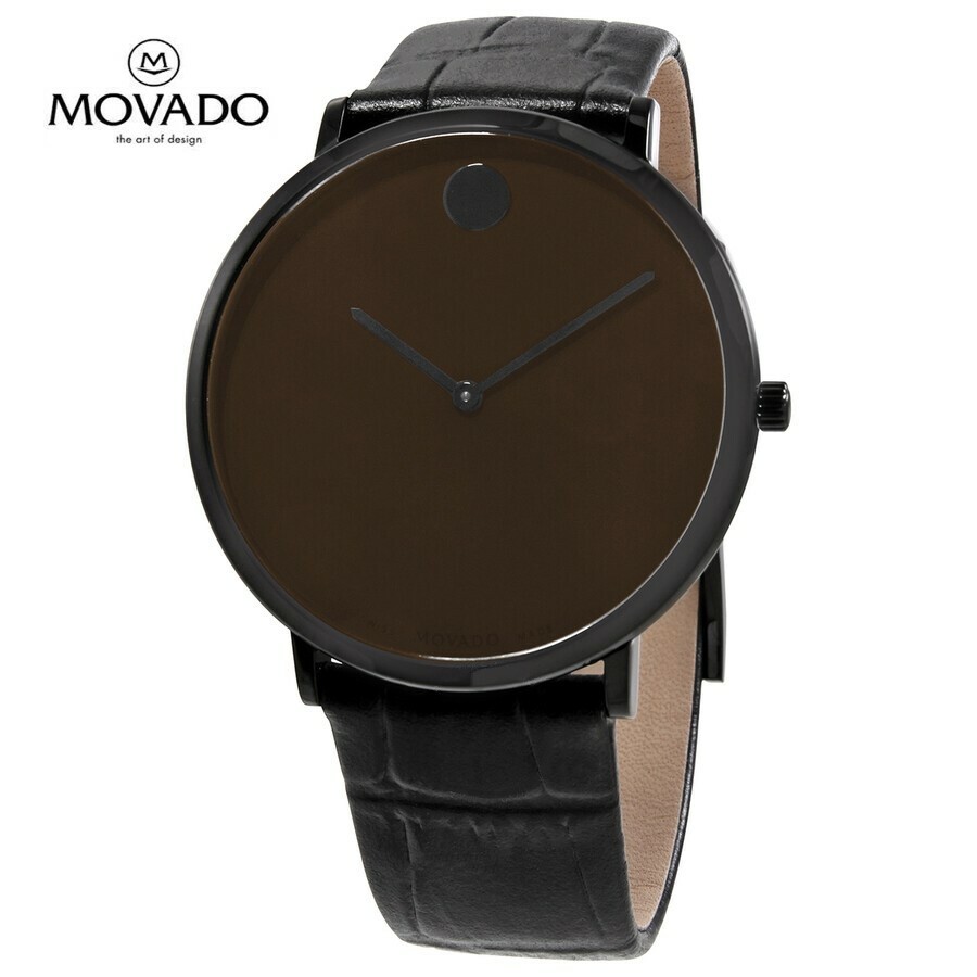 MOVADO モバード モダン 47 ウルトラスリム クォーツ チョコレート ミュージアム ダイヤル メンズウォッチModern 47 Ultra Slim Quartz Chocolate Museum Dial Men's Watch｜DIO GRECO 57,033円