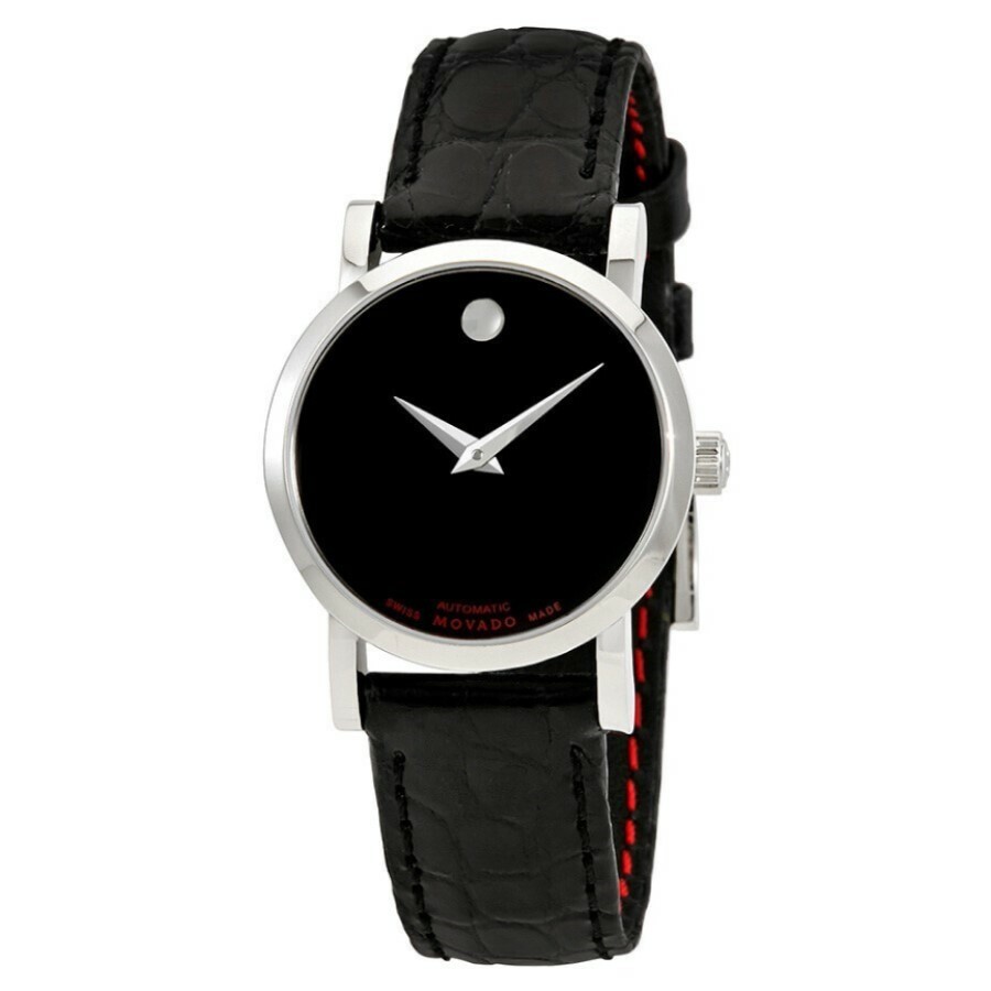 MOVADO モバード レッドレーベル オートマチック ブラックダイヤル レディースウォッチRed Label Automatic Black Dial Ladies Watch