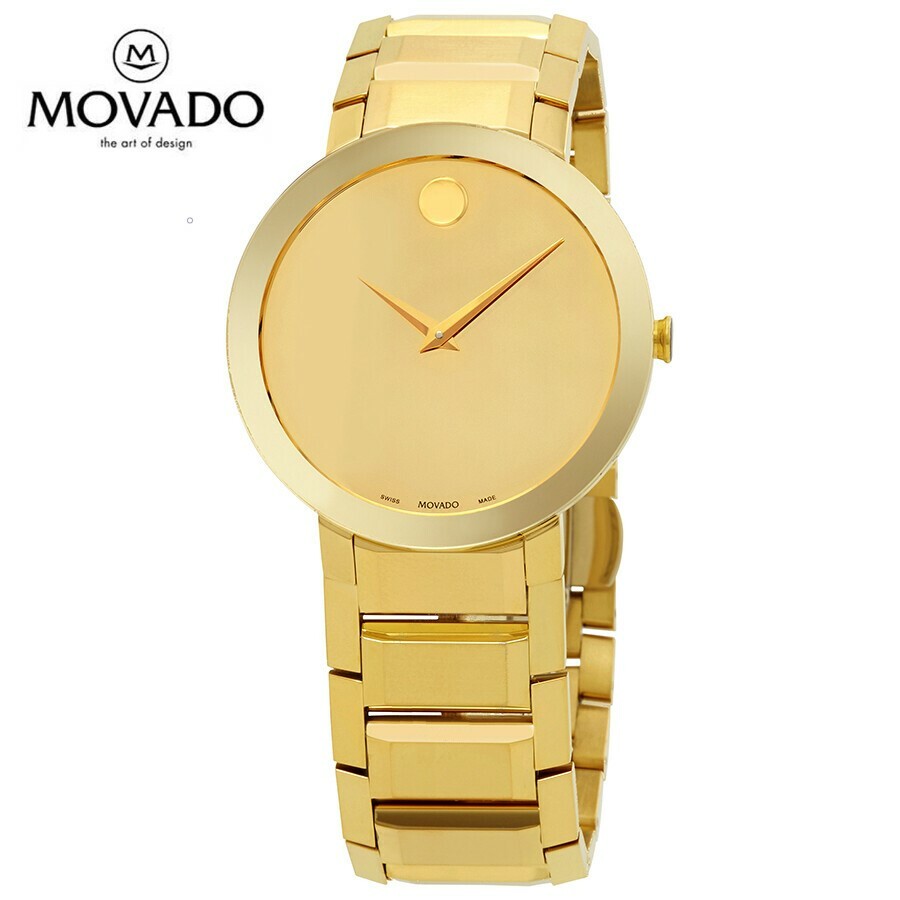 MOVADO モバード サファイアゴールドミラーダイヤル メンズウォッチSapphire Gold Mirror Dial Men's Watch｜DIO GRECO
