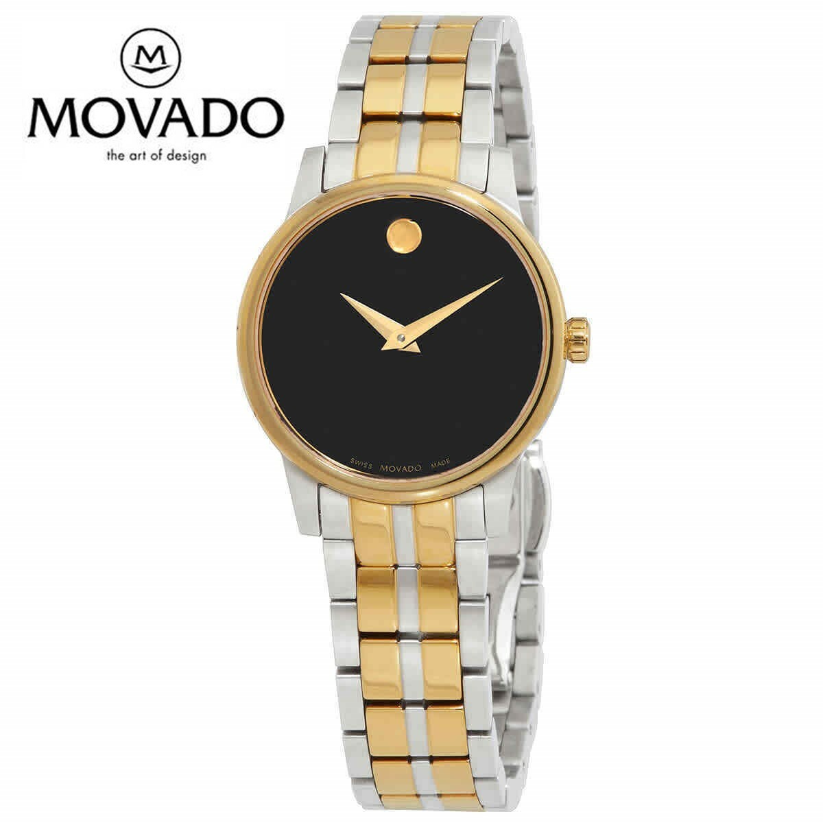 MOVADO モバード 黒いこと文字盤 レディースウォッチBlack Dial Ladies Watch