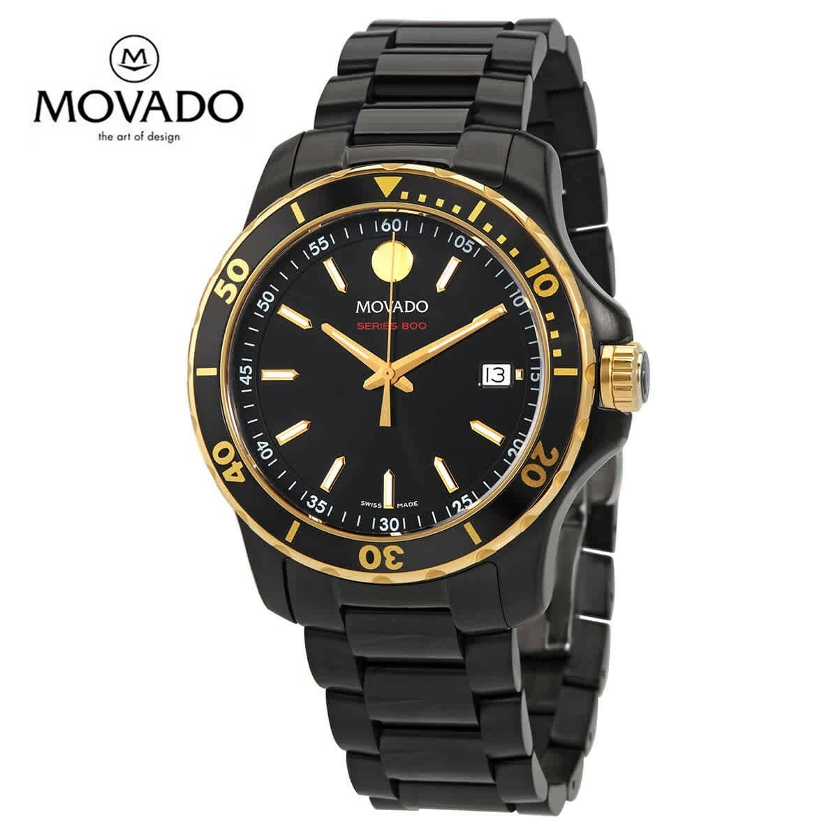 MOVADO モバード クオーツ ブラックダイヤル ユニセックスウォッチQuartz Black Dial Unisex Watch