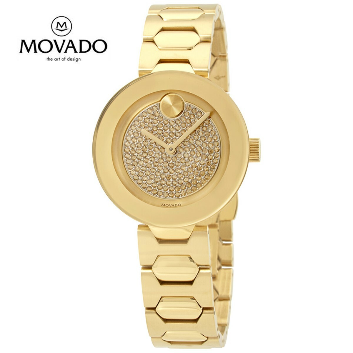 MOVADO モバードボールドパヴェクリスタルダイヤル レディースウォッチBold Pave Crystal Dial Ladies Watch｜DIO GRECO