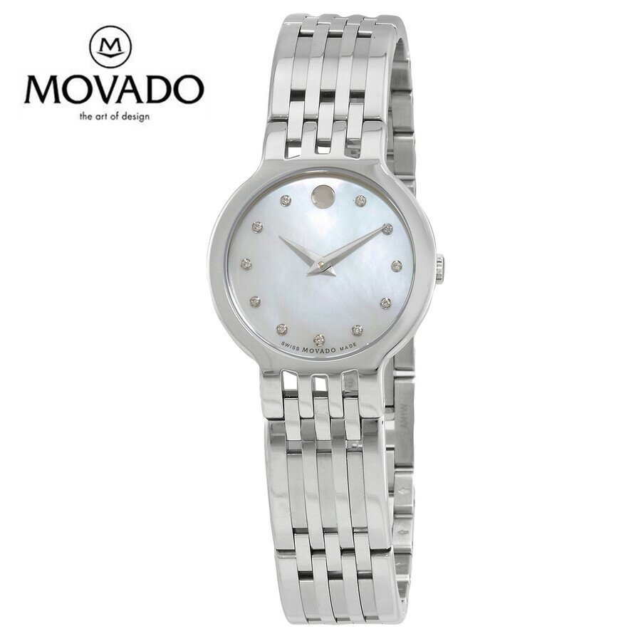 MOVADO モバード エスペランサ クォーツ ダイヤモンド ホワイト マザー オブ パール ダイヤル レディースウォッチEsperanza Quartz Diamond White Mother of Pearl Dial Ladies Watch 119,775円