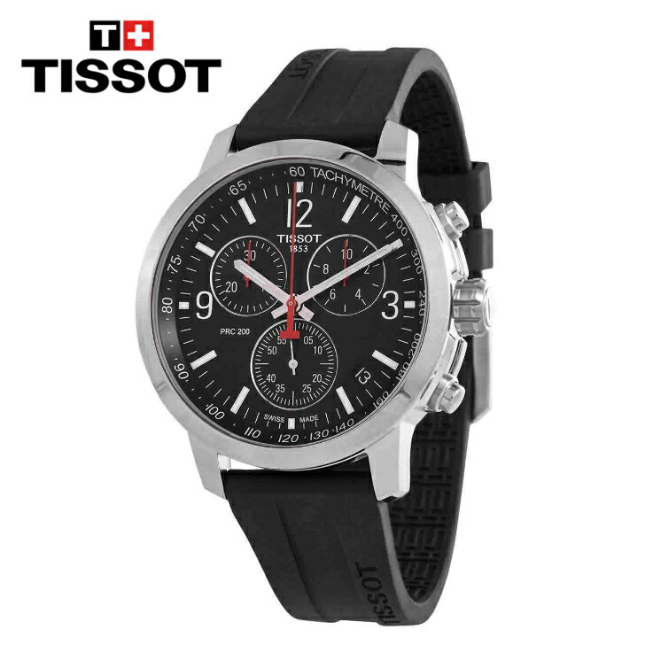 ジャンク品　TISSOT　ティソ クオーツ式 PRC200　腕時計　メンズ 楽天市場】TISSOT ティソ PRC 200 クロノグラフ クォーツ