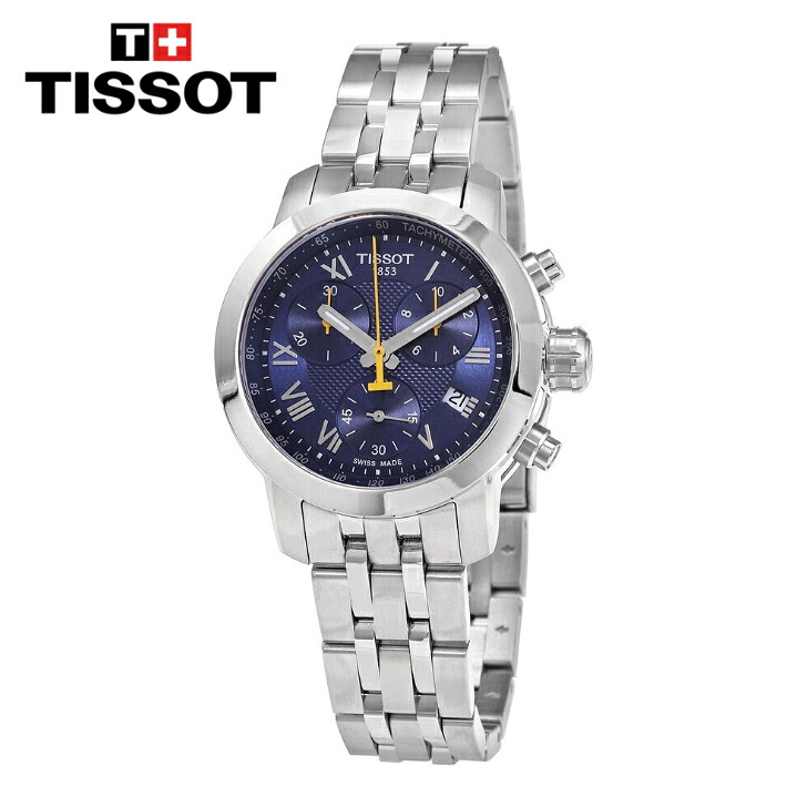 TISSOT ティソ PRC 200 クロノグラフ ブルーダイヤル メンズウォッチ PRC 200 Chronograph Blue Dial Men's Watch