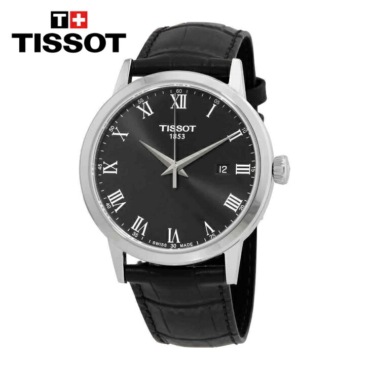 TISSOT ティソ ティークラシック クオーツ ブラックダイヤル メンズウォッチT-Classic Quartz Black Dial Men's Watch