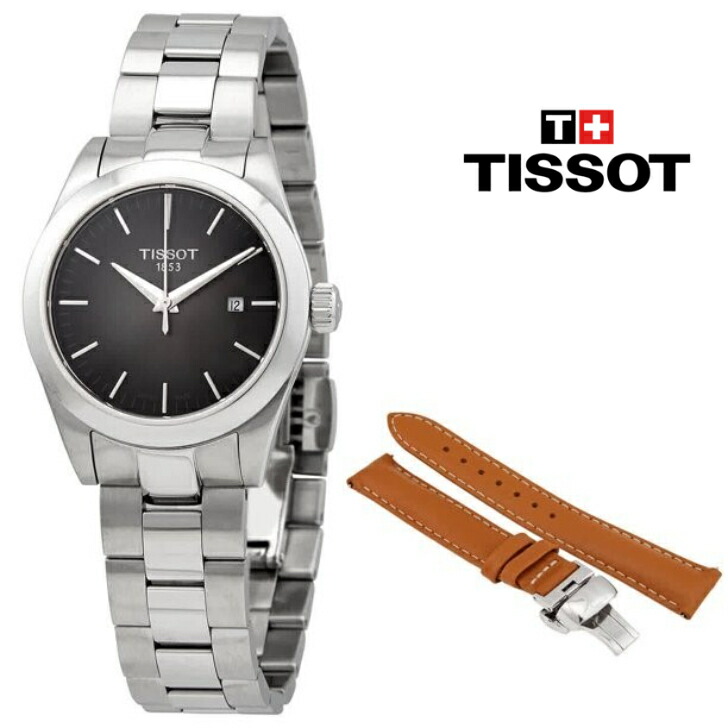 TISSOT ティソ ティーマイレディ 石英 アンスラサイトグラデーションダイヤルレディースウォッチ T-My Lady Quartz Anthracite Gradient Dial Ladies Watch