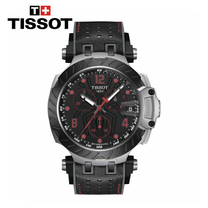 TISSOT ティソ T-レース クロノグラフ クオーツ メンズ腕時計 送料無料 T141.417.37.051.00