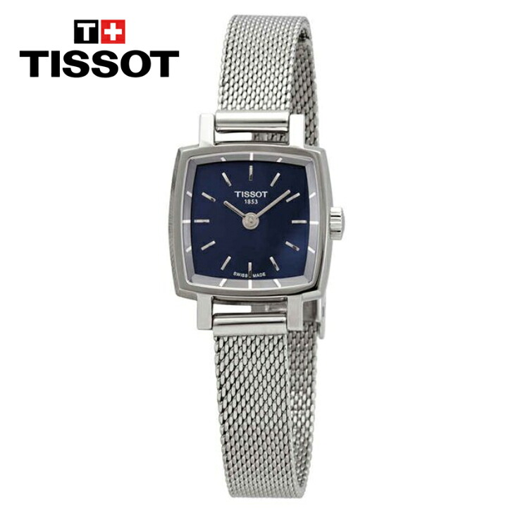 TISSOT ティソ ラブリースクエア クオーツ ブルーダイヤル レディースウォッチ Lovely Square Quartz Blue Dial Ladies Watch