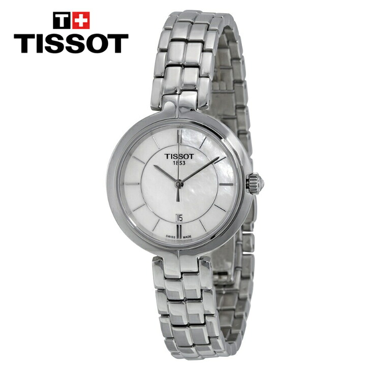 TISSOT ティソ フラミンゴ マザーオブパールダイヤル レディースウォッチ Flamingo Mother of Pearl Dial Ladies Watch