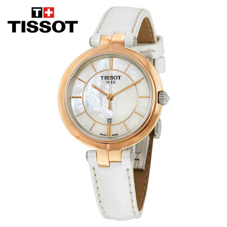 TISSOT ティソ フラミンゴ マザーオブパールダイヤル レディースウォッチ Flamingo Mother of Pearl Dial Ladies Watch