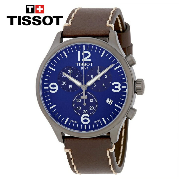 TISSOT【ティソ】 PRC 200 クロノグラフ ダークブルー 名東】【TISSOT】ティソ PRC200 43mm クロノグラフ T114.417.17.047.00