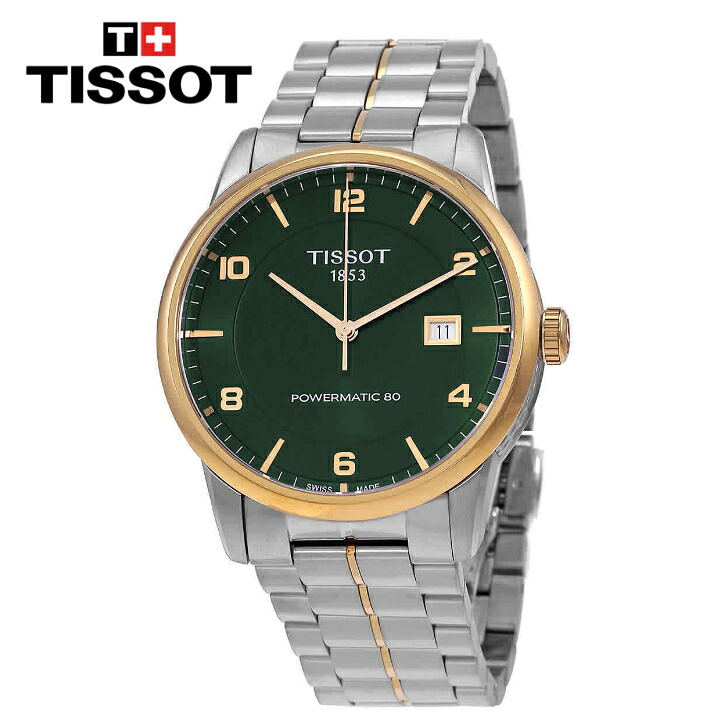 TISSOT ティソ ラグジュアリー 自動小銃 緑であること文字盤 ツートーン メンズウォッチ Luxury Automatic Green Dial Two-tone Men\u0027s Watch