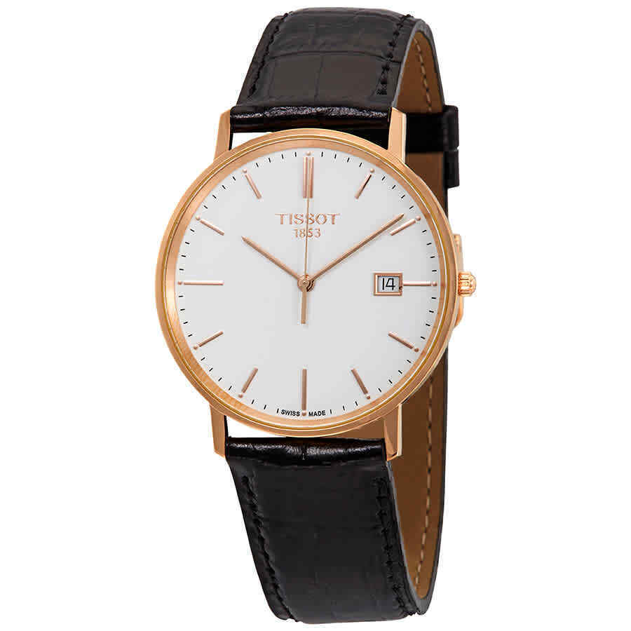 TISSOT ティソ ゴールドラン ホワイトダイアル ブラックレザー メンズウォッチ Goldrun White Dial Black Leather Men's Watch