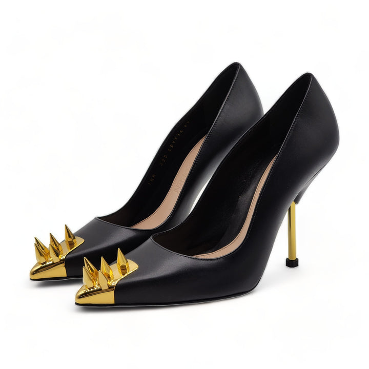 ALEXANDER MCQUEEN アレキサンダー・マックイーン パンクスパイクレザーパンプス PUNK SPIKE LEATHER PUMPS 35,750円