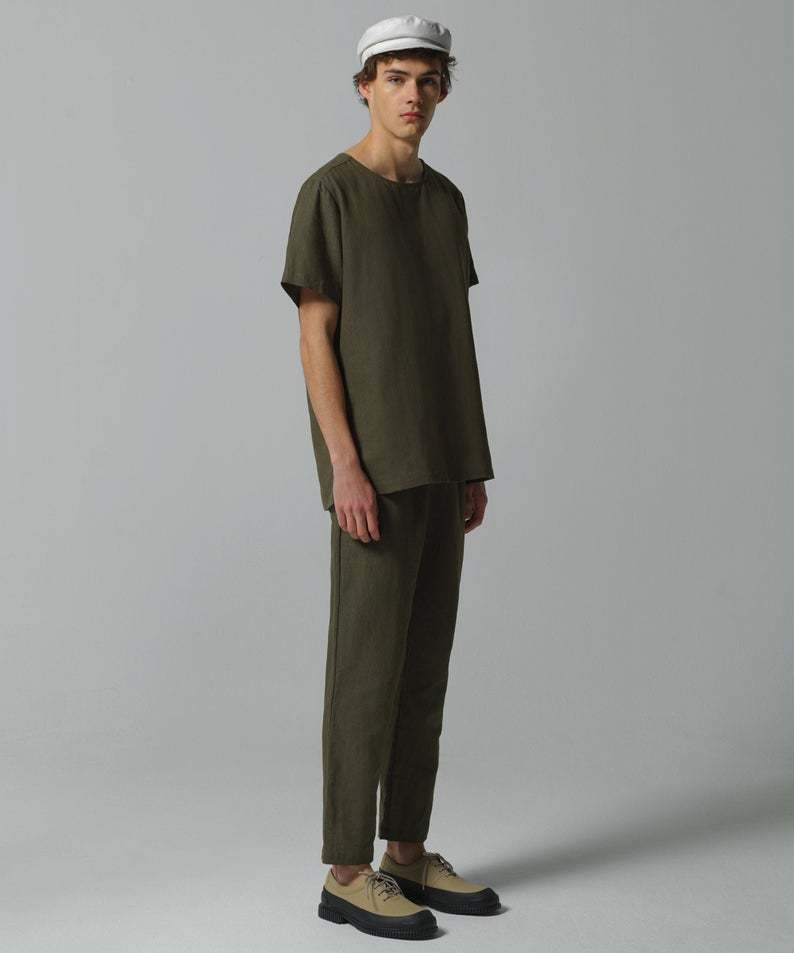 VISALTES ヴィサルテス リネン ドローストリング フィット パンツ Linen Drawstring Fitted Pants