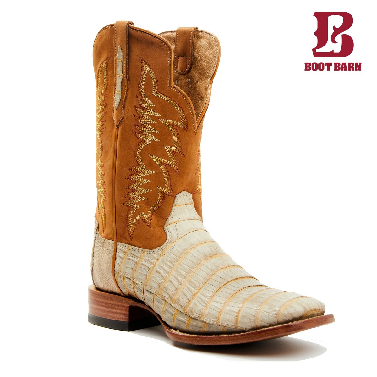 BOOT BARN ブートバーン コディジェームズ メンズ カイマン テイル エキゾチック ウエスタン ブーツ スクエア タン CODY JAMES MEN'S CAIMAN TAIL EXOTIC WESTERN BOOTS BROAD SQUARE TAN|DIO GRECO