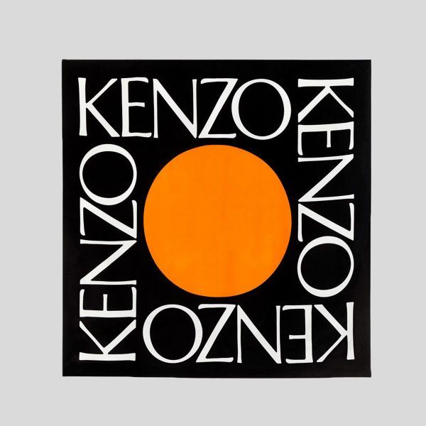 楽天市場 Kenzo ケンゾー スクエア ロゴ カラーブロック コットン スカーフ Square Logo Colorblock Cotton Scarf Dio Greco