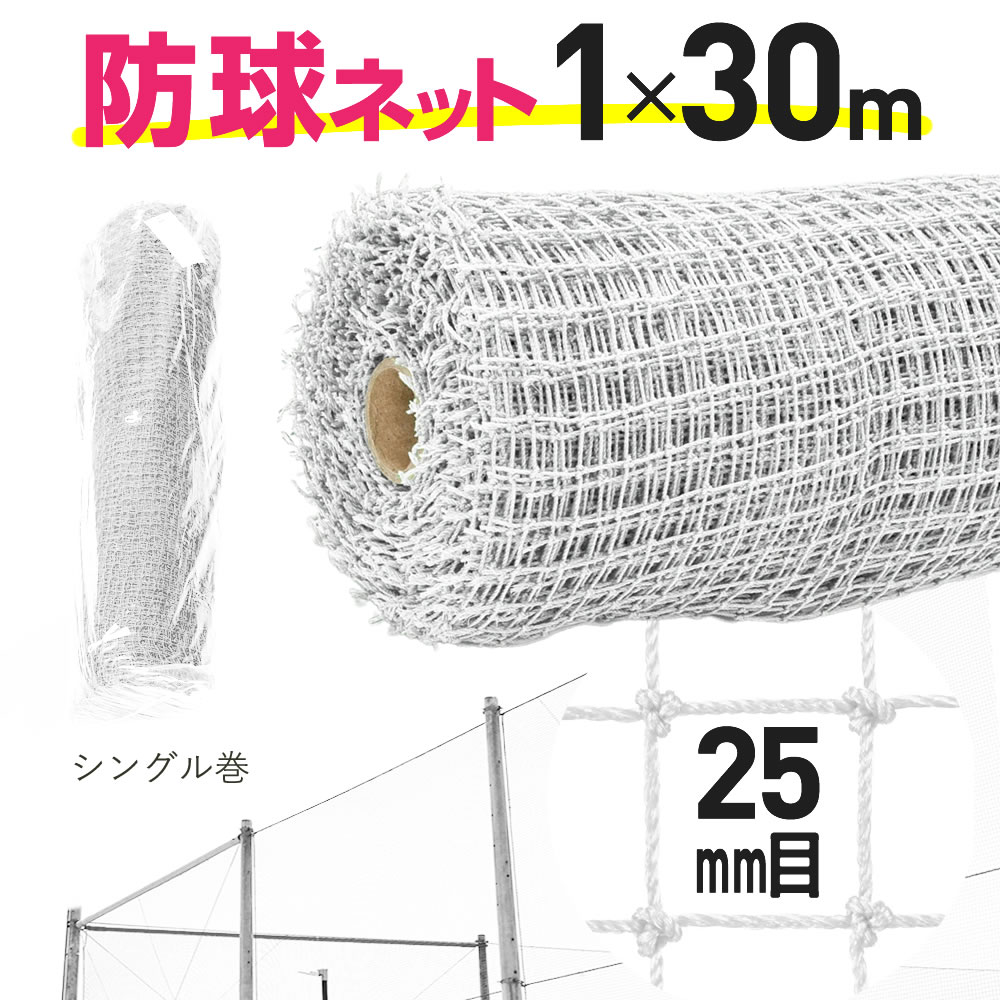 【堅苦しさ】 防球サイバー空間 一巻き巻 約25粍目 1マクスウェル30m 白 ゴルフ ベイスボール 各種球技 思わしいなサイバー空間 室外当て嵌める可 ポリ有結ゴルフサイバー空間 飾り気の無い駒寄せ、園芸、ひな鳥、鴉よけ 防獣、仕立て上げる、DIY【代引っ張ること客体外】 【ダイオブランド】