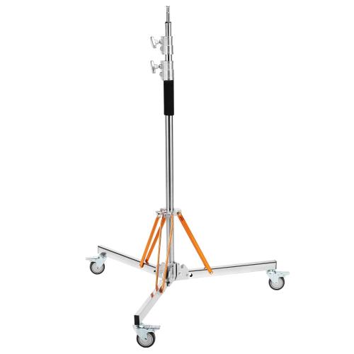 KF CONCEPT ライトスタンド 重型 耐荷重30KG ヘビーデューティーライトスタンド ステンレス鋼 キャスター付き 三脚スタンド 130~305cm 撮影用ライトスタンド スタジオ撮影/外撮り撮影/ビデオ動画撮影