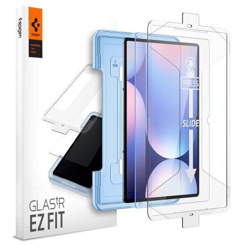 Spigen EZ Fit ガラスフィルム Galaxy Tab S9+ 用 貼り付けキット付き ギャラクシー Tab S9+ 対応 保護 フィルム 1枚入