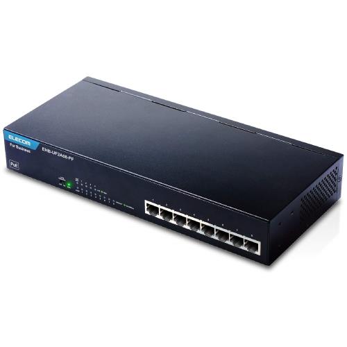 エレコム スイッチングこしき 8界面 金属元素筺体 PoE 10/100M相応う 3 EHB-UF2A08-PF