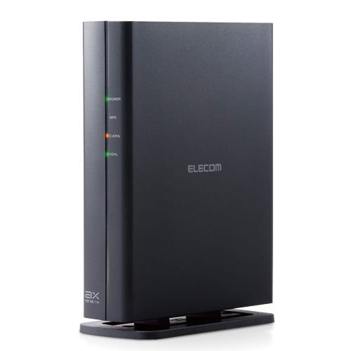 エレコム WiFi ルーター 無線LAN Wi-Fi6 11ax 1201+574Mbps IPv6(IPoE)対応 DXアンテナ監修内蔵アンテナ搭載 セキュリティーWi-Fi搭載 WRC-X1800GS-B