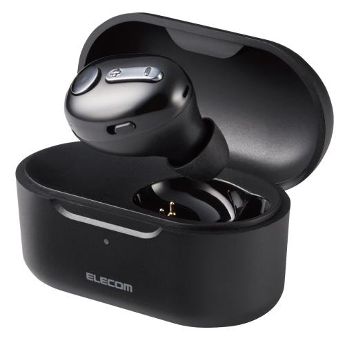 エレコム(ELECOM) イヤホン ヘッドセット Bluetooth 極小 HSC32MP 充電ケース付き ブラック LBT-HSC32MPBK