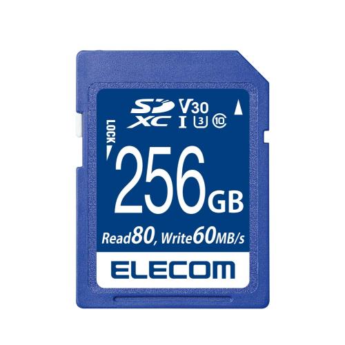 エレコム SDXC歌留多 見聞立てなおす客あしらい付 映像媒体素早さ社会階級相応う UHS-I U3 80MB s 256GB MF-FS256GU13V3R