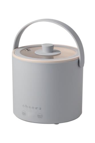 エレコム 保温調理鍋 800mL 1台6役低温調理/蒸す/1合炊飯/煮る/煮込む/茹でる タイマー機能 コンパクト 蒸し皿付き ガラス蓋付き Hot a la Pot 卓上鍋 多機能調理なべ ケーブル長1.5m グレー HAC-HEP01|DIOマート