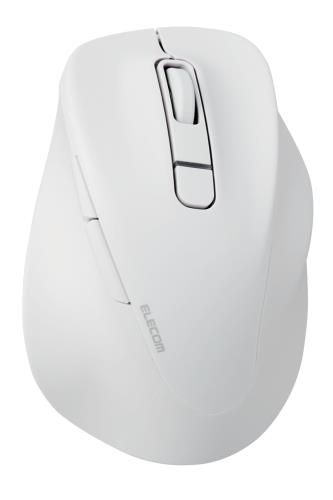 エレコム マウス ワイヤレスマウス EX-G Bluetooth 静音 XLサイズ 5ボタン マルチペアリング 「AskDoctors評価サービス」認証 抗菌 ホワイト M-XGXL30BBSKWH