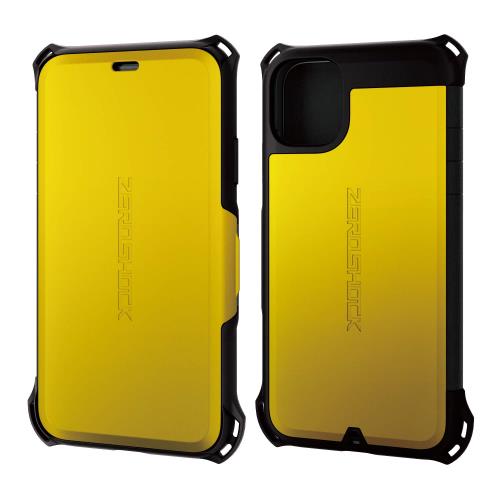 エレコム iPhone 11 ケース ZEROSHOCK 衝撃吸収 [落下時の衝撃から本体を守る] フラップタイプ PM-A19CZEROSYL