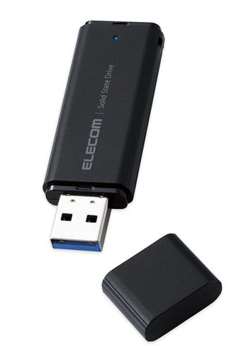 エレコム 外後ばらいSSD 携帯型 USB 5Gbps / USB3.2 Gen2 相応う 小型 旗がしら式 黒いこと / 白いこと