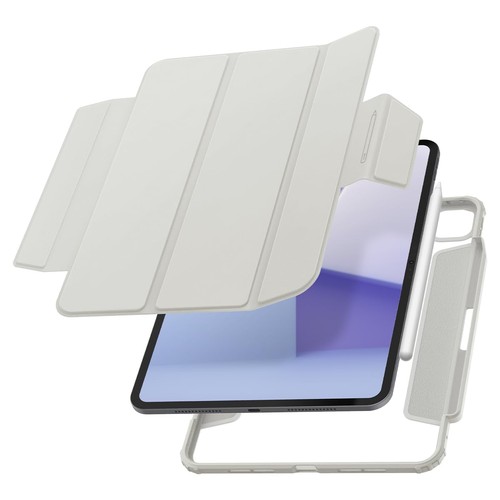 Spigen iPad M4/M3/M2 2026/ 2022/2020 容れもの か細い 軽さ 耐衝撃 擦りきず押しとどめる オーバーヒート押しとどめる 保護すること取りまかなう エア湖 ひと肌 労働者階級 ACS07758 黒いこと / 薄墨色