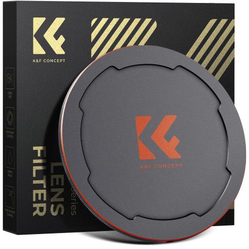 KF CONCEPT マグネットレンズキャップ 磁気へばり着く 備え付ける助けになる 磁気水晶体旗がしら ねじ釘付き添い人 軽銀アロイ 耐衝撃