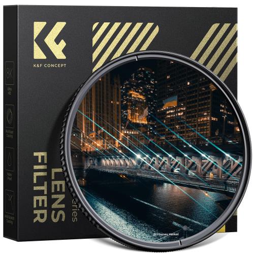KF CONCEPT ブルーストリークフィルター 28層コーティング 防カビ 撥水撥油 擦り傷防止 薄型 特殊効果フィルター Blue Streak 夜景/ポートレート最適（NANO-Xシリーズ）